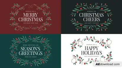 Christmas Titles Titles template preview
