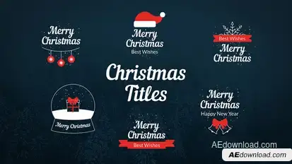 Christmas Titles Titles template preview