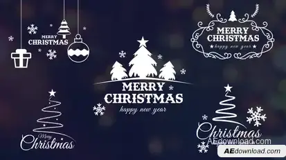 Christmas Titles Titles template preview