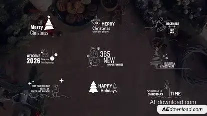 Christmas Titles Titles template preview