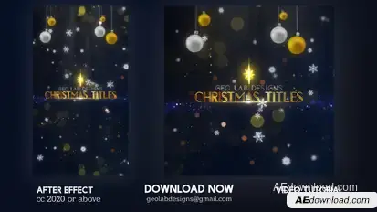 Christmas Titles Titles template preview