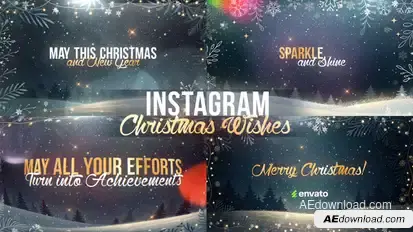 Christmas Titles - Instagram Wishes Openers template preview