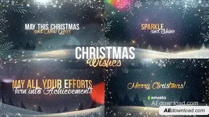 Christmas Titles - Wishes and Greetings Titles template preview
