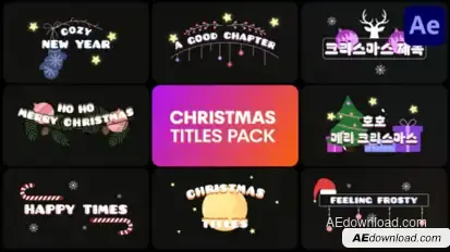 Christmas Titles | After Effects Titles template preview