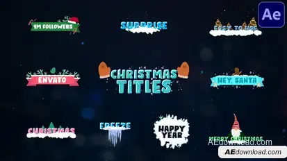 Christmas Titles | After Effects Titles template preview