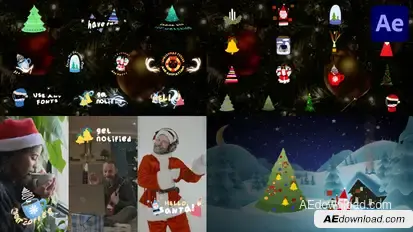 Christmas Titles And Animations for After Effects Titles template preview