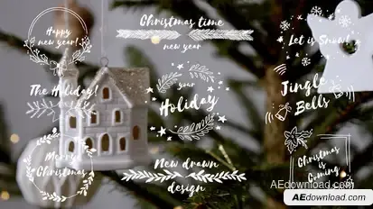 Christmas Titles Pack Titles template preview