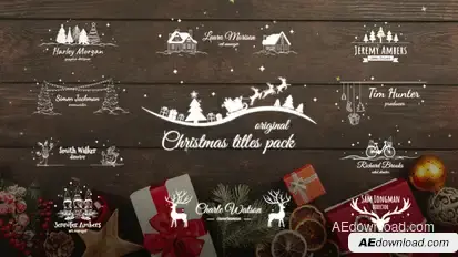 Christmas Titles Pack / AE Titles template preview