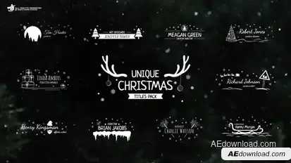 Christmas Titles Pack / AE Titles template preview