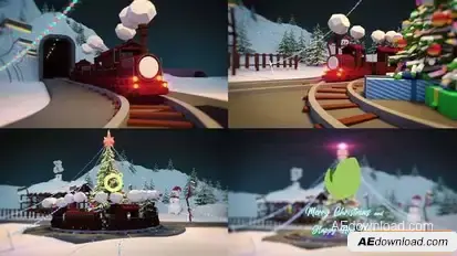 Christmas Train Openers template preview