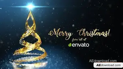 Christmas Tree Logo Stings template preview