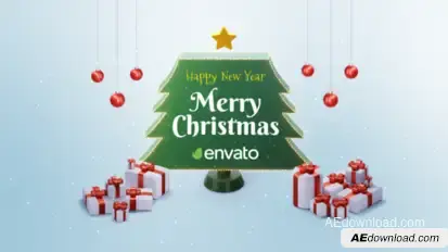 Christmas Tree Greetings Openers template preview