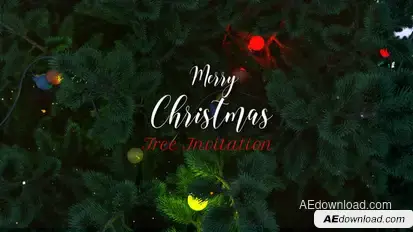 Christmas Tree Invitation Openers template preview