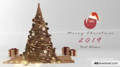 Christmas Tree Logo Reveal Logo Stings template preview