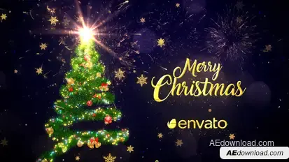 Christmas Tree Wishes Logo Stings template preview