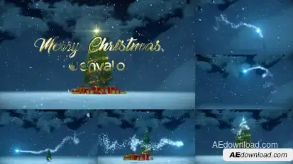 Christmas Wish Logo Stings template preview