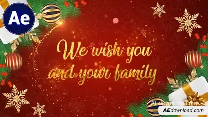 Christmas Wish | Christmas Titles | New Year Greetings | Happy New Year Video Displays template preview