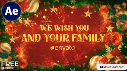 Christmas Wish || Xmas Wish Video Displays template preview
