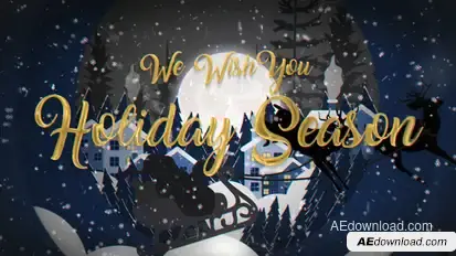 Christmas Wishes Elements template preview