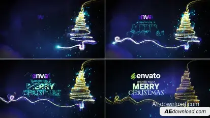 Christmas Wishes // Christmas Magic Intro Openers template preview