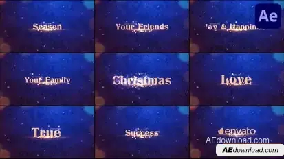 Christmas Wishes for After Effects Openers template preview