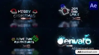 Christmas Wishes for After Effects Openers template preview