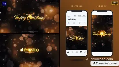 Christmas Wishes For You Titles template preview