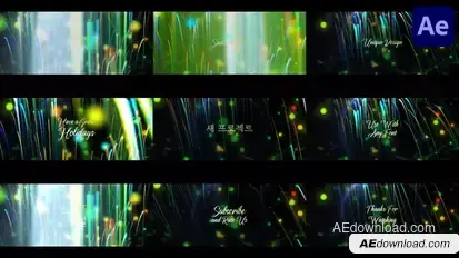 Christmas Wishes Titles for After Effects Titles template preview