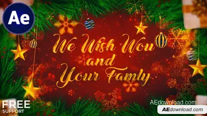 Christmas Wishes || Xmas Wishes Video Displays template preview