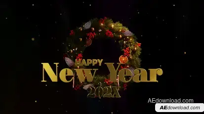 Christmas Wreath Countdown broadcast-packages template preview