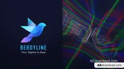 Chromatic Aberration Logo Logo Stings template preview