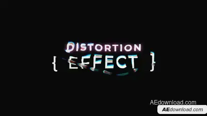 Chromatic Distortion Titles Titles template preview
