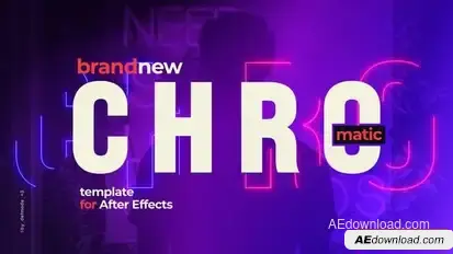 Chromatic Typographic Promotion Opener Slideshow Openers template preview
