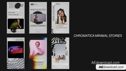 Chromatica - Minimal Fashion Stories Video Displays template preview