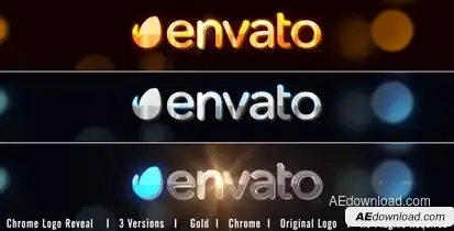 Chrome Logo Reveal Logo Stings template preview