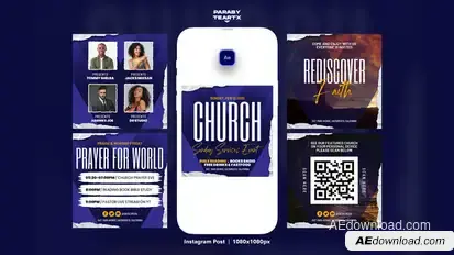 Church Instagram Post Template Product Promo template preview