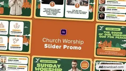 Church Worship Slider Promo Openers template preview