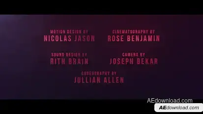 Cine Credit V.2 Titles template preview