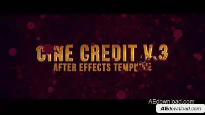 Cine Credit V.3 Titles template preview