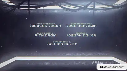 Cine Credit V.5 Titles template preview