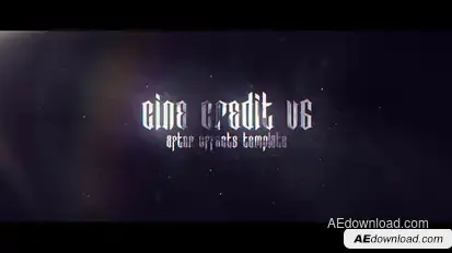 Cine Credit V.6 Titles template preview