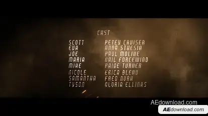 Cine Credit V.9 Titles template preview