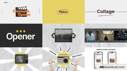 Cinema Collage Opener Openers template preview