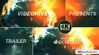 Cinematic 4K Trailer Teaser Titles template preview