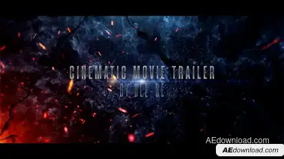 Cinematic action trailer broadcast-packages template preview