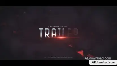 Cinematic Blockbuster Trailer Titles template preview