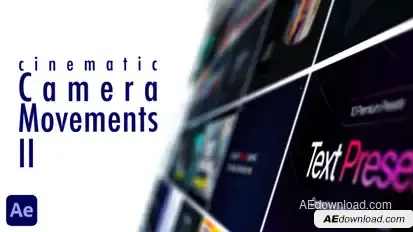 Cinematic Camera Movements 2 Video Displays template preview