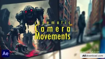 Cinematic Camera Movements Video Displays template preview