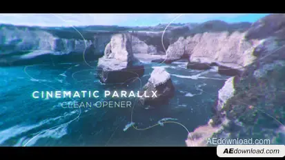 Cinematic Clean Parallax Opener | Slideshow Openers template preview