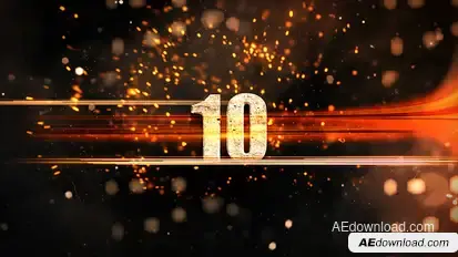 Cinematic Countdown Elements template preview